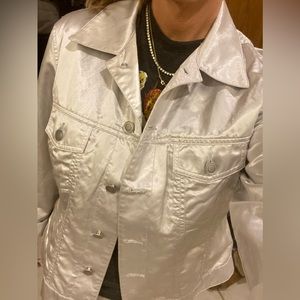 Chicos silver jacket Size 1